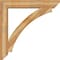 Ekena Millwork Thorton Slat Rough Sawn Bracket w/ Offset Brace, Western Red Cedar, 8"W x 46"D x 46"H BKT0806X46X46THR06RWR - alternate 2